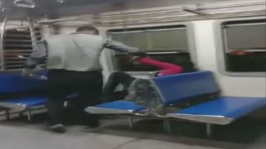 Woman Molested & Assaulted in Thane-CSMT Local Train in Mumbai, Accused Arrested: Watch Shocking Video