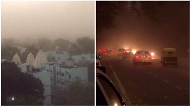 Dust Storm in Delhi: National Capital Witness Sudden Weather Change; Commuters Affected During Peak Hours