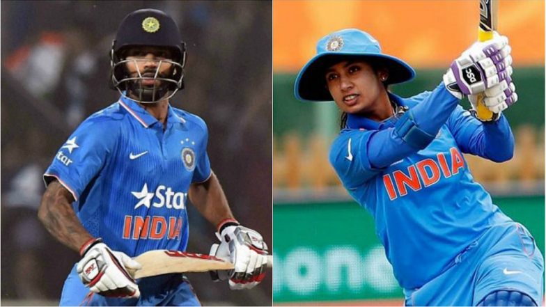 Arjuna Awards 2018: Cricketers Shikhar Dhawan, Smriti Mandhana Recommended by BCCI