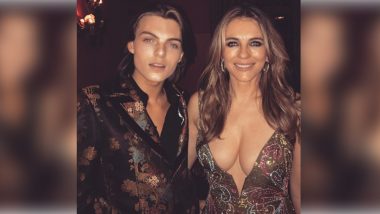 Elizabeth Hurley Shamed for Wearing Cleavage Revealing Dress on Son's 16th Birthday: View Pic