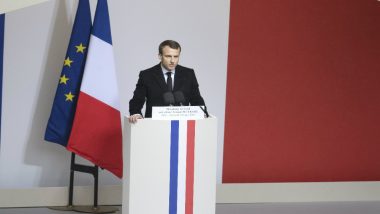 French President Emmanuel Macron Warns Rising Nationalism Would Put World Peace on Edge
