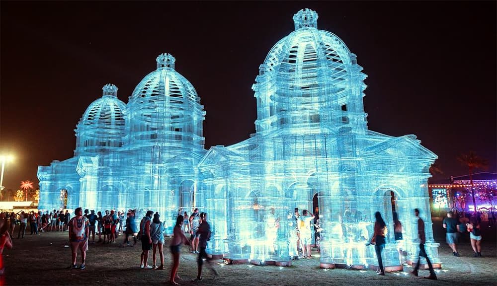 11,000 square meters Etherea at 2018 Coachella Valley Music and Arts Festival 11,000 square meters Etherea at 2018 Coachella Valley Music and Arts Festival