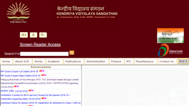 KVS Recruitment 2018: Vacancies for 5193 Seats, Know How to Apply at kvsangathan.nic.in