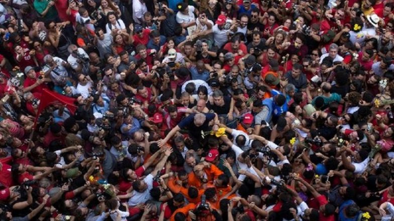 Brazil's Former President Lula da Silva Surrenders; Fireworks, Tears Break Out Across the Nation