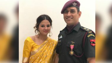 MS Dhoni’s Wife Sakshi Applies for Gun License Claims Her Life is ‘Under Threat’