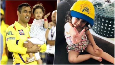 MS Dhoni Posts Video of Daughter Ziva Saying 'Papa Ko Hug Karna Hai' as He Smashed KXIP Bowlers All Around the Park