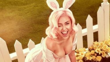 Miley Cyrus in Pink Hair Gets Spanked by Easter Bunny in Sexy Vogue Photoshoot: View Sultry Pictures