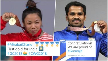 Mirabai Chanu & P Gururaja Win Medals for India at CWG 2018 on Day 1: Twitterati Hail Weightlifters for Gold Coast Games Success