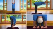 PM Narendra Modi&rsquo;s 3D Avatar Strikes Again! What are the Health Benefits of The Yoga Pose Padahastasana?