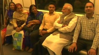 PM Narendra Modi Takes a Metro Ride and Speaks on Rape Horror in India: Assures No Culprit Will Be Spared
