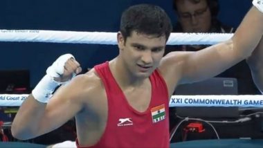 Naman Tanwar Settles for Bronze Medal After Losing Men's 91kg Semifinals Boxing Bout at CWG 2018