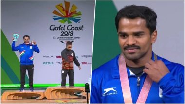 P Gururaja Wins Silver Medal in Men's 56kg Weightlifting to Open CWG 2018 Medal Tally for India