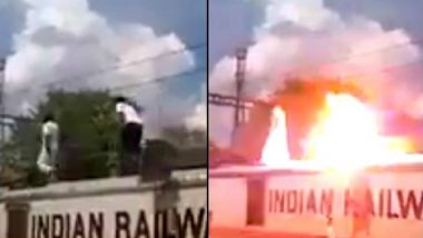 Tamil Nadu Cauvery Protest: PMK Leader Gets Electrocuted in Viluppuram While Demanding Separate Board Committee: Watch Video