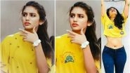 Pics of Priya Prakash Varrier in CSK IPL 2018 Jersey Goes Viral: Fake Alert! The Images are Photoshopped