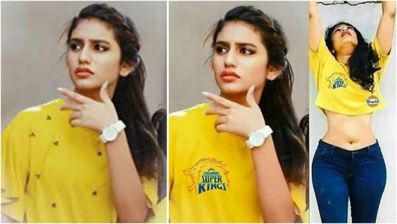 Pics of Priya Prakash Varrier in CSK IPL 2018 Jersey Goes Viral: Fake  Alert! The Images are Photoshopped | ðŸ‘ LatestLY