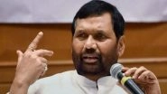Lok Sabha Elections 2019: Ram Vilas Paswan Not to Contest in Upcoming Polls, Confirms His Brother