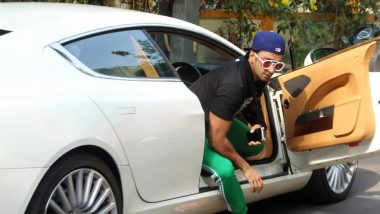 Ranveer Singh Travels in an Aston Martin Car to Get A Haircut? PICS