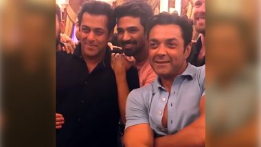 Salman Khan Celebrates With Race 3 Co-star Saqib Saleem After Coming to Mumbai From Jodhpur Jail