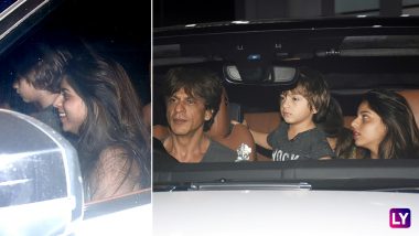 Shah Rukh Khan, Suhana, AbRam and Gauri Return From Kolkata - View Pics