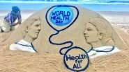 World Health Day 2018: Sudarsan Pattnaik Raises Healthy Awareness With His Beautiful Sand Art