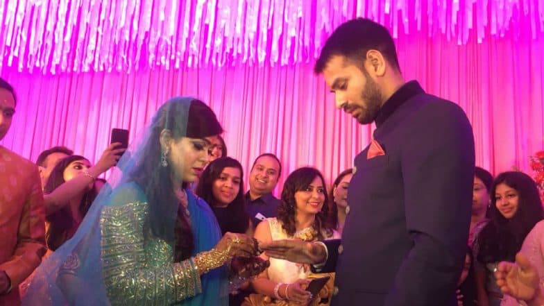 Lalu Prasad's elder son Tej Pratap Yadav engaged to Aishwarya Rai Lalu Prasad's elder son Tej Pratap Yadav engaged to Aishwarya Rai
