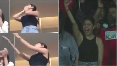 IPL 2018: Anushka Sharma Blows flying Kisses to Hubby Virat Kohli After RCB's win Over KXIP - Watch Video