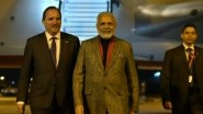 PM Narendra Modi Walks & Talks With Swedish Counterpart Stefan Lofven: Watch Their Bromance in Video!
