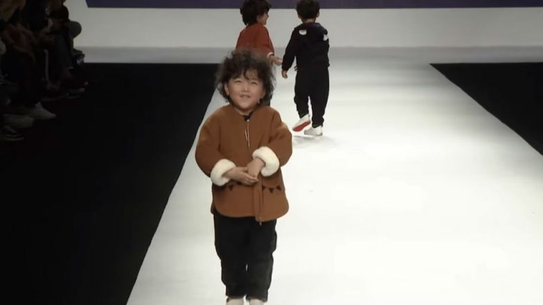 This Chinese Kid Fell on The Ramp, Giggled And Completed His Walk: Watch Viral Video