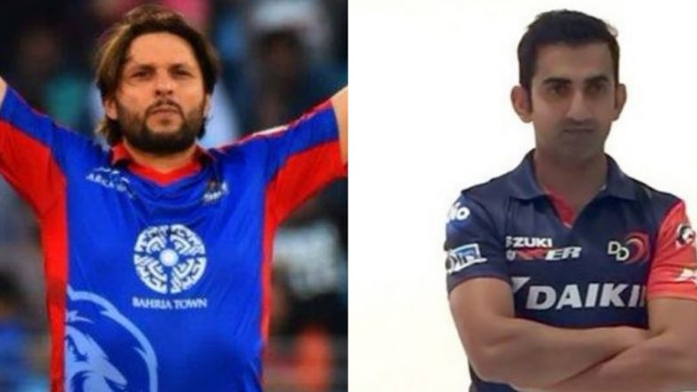 Gautam Gambhir Reacts to Shahid Afridi&rsquo;s Tweet on Kashmir