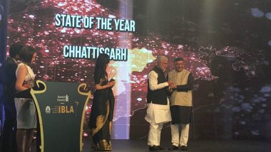 Chhattisgarh Awarded 'State of the Year' in the Business Category at India Business Leadership 2018