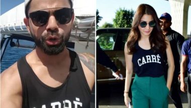 Anushka Sharma Borrows Hubby Virat Kohli's t- shirt yet Again and Twitter Screams 'Couple Goals'