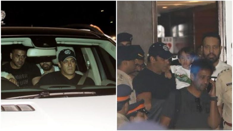 Salman Khan is Welcomed by Nephew Ahil as He Arrives in Mumbai - View Pics