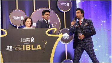 Ranveer Singh Can't Contain His Happiness as He Wins Entertainment Leader of the Year Award - View Pics