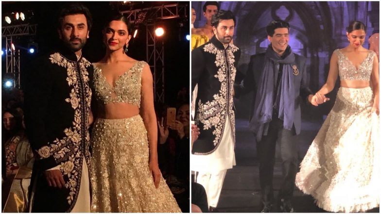 Mijwan 2018: Ranbir Kapoor and Deepika Padukone Make a Dream Pair as They Walk the Ramp For Manish Malhotra