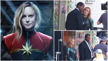 LEAKED! Brie Larson SPOTTED Shooting for Captain Marvel, But It's Samuel L Jackson's Two-Eyed Nick Fury That Caught Our Fancy - View Pics