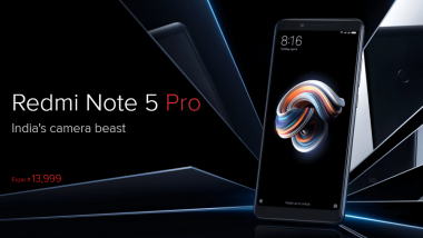 Xiaomi Redmi Note 5 Pro Smartphone Pre-Order Sale Opens Today at 12 pm on Mi.com