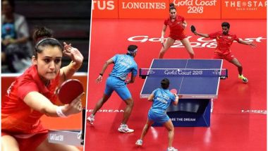 Manika Batra-Sathiyan Gnanasekaran Beat Sharath Kamal-Mouma Das to Win Table Tennis Mixed Team Bronze Medal in CWG 2018