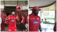 Kings XI Punjab Leave for the Mohali Stadium Amidst Punjabi Dhol Beats, Yuvraj Singh Grooves to the Tunes