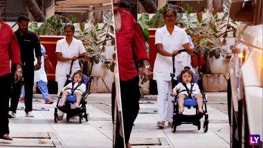 These new Pictures of Taimur Ali Khan Chilling on a Pram are the Cutest