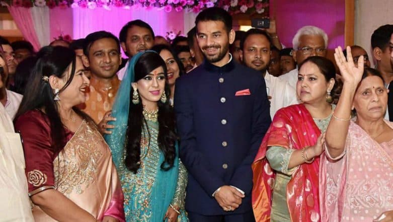 Tej Pratap Yadav-Aishwarya Rai Wedding: Political Stars Gather as Lalu Prasad Yadav's Son Ties The Knot Tej Pratap Yadav-Aishwarya Rai Wedding: Political Stars Gather as Lalu Prasad Yadav's Son Ties The Knot
