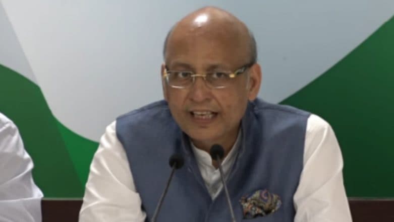 Abhishek Manu Singhvi Condemns 12 Telangana Congress MLAs Joining TRS, says 'It Happened Due to Money Power' Abhishek Manu Singhvi Condemns 12 Telangana Congress MLAs Joining TRS, says 'It Happened Due to Money Power'