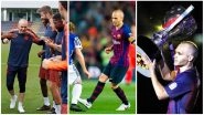 Andres Iniesta Farewell Speech Video: Watch Lionel Messi, Luis Suarez Hold Back Tears as FC Barcelona's Greatest Midfielder Exits