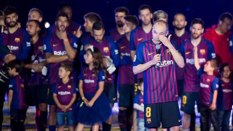 This Day That Year: When Team Barcelona Waved Goodbye To Andres Iniesta ...