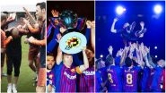 Andres Iniesta Plays His Last Match For FC Barcelona: View Pictures As The Midfielder Left Everyone Teary-Eyed at his Farewell at Camp Nou