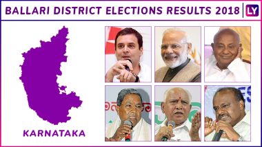 BJP Wins Bellary City, Kudligi & Siruguppa in Ballari District; Congress Bags Rest | Check Full List of Winners