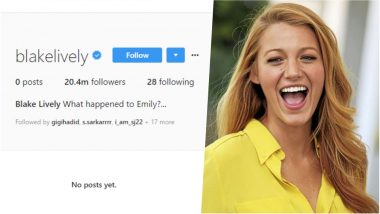 Blake Lively Deletes Every Single Instagram Photo and Post, Follows 28 Emily Nelsons after Unfollowing Ryan Reynolds! Sounds Crazy?