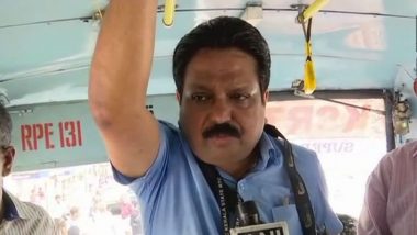 Kerala State Transport Corporation MD TJ Thachankary Sets an Example by Working as Bus Conductor on May Day 2018! See Pics