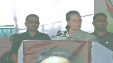 Karnataka Assembly Elections 2018: Sonia Gandhi Address Rally in Bijapur After Two Years; Alleges PM Narendra Modi For Spreading Intolerance