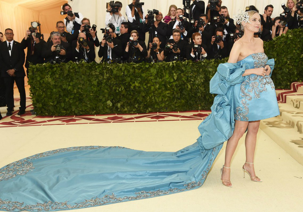 Diane Kruger in Prabal Gurung Met Gala 2018 Red Carpet Pictures