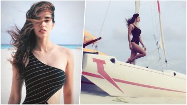 Disha Patani Looks Hot as Fire as She Chills in a Black Monokini: View Pic of Sizzling 'Bharat' Actress